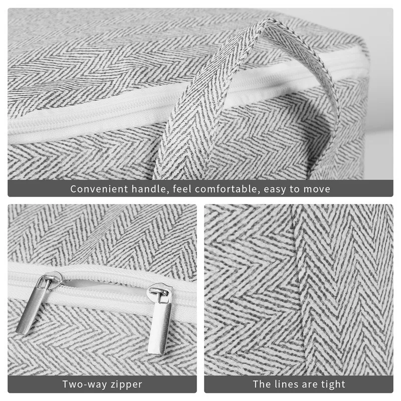 Large Capacity Foldable Storage Bag for Clothes and Quilts with Moisture-proof Design