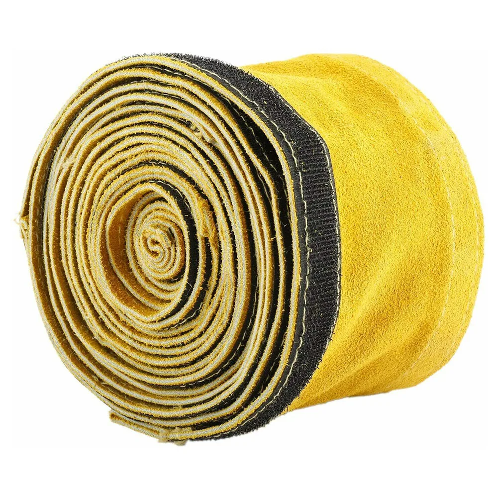 TIG Welding Torch Cable Cover 3.5m/15ft Yellow Leather Stitched Mig
