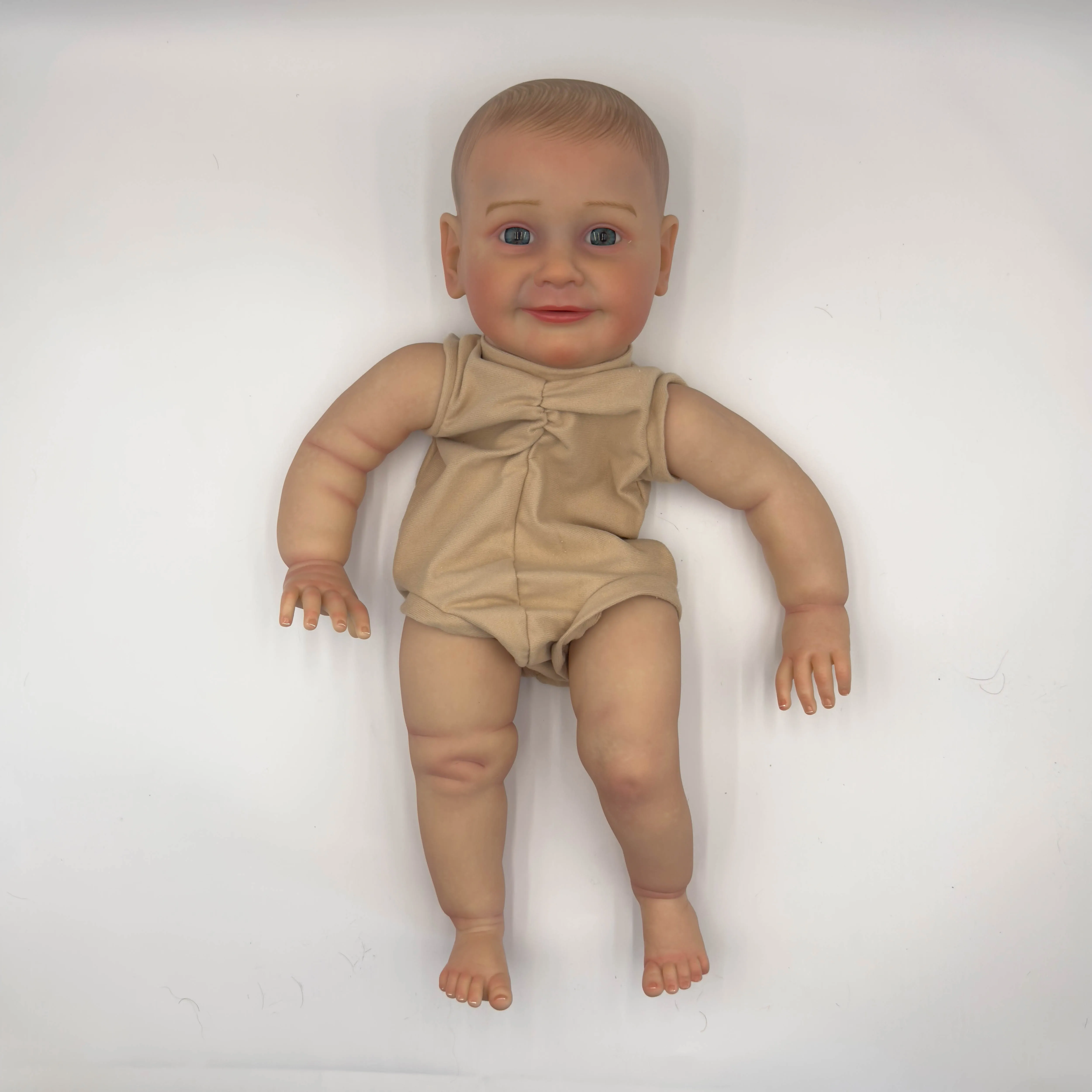 NPK 인형 키트, Zoe 부드러운 비닐, 다시 태어난  인형 액세서리, DIY 리얼리스트용, 이미 그려진 인형 부품, 천 바디, 22 인치