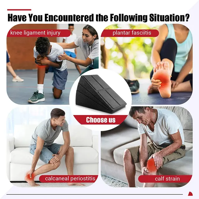 3Pcs Foot Stretcher Incline Board Adjustable Foam Slant Board Calf Stretcher Wedge Great for Yoga Home Exercise Physical Therapy 2