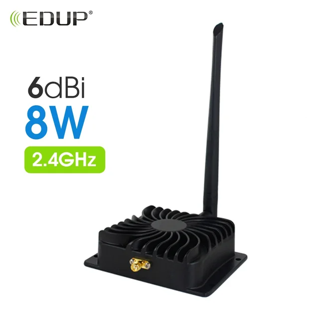 EDUP เครื่องขยายสัญญาณไวไฟ8W, เครื่องขยายสัญญาณไวไฟ2.4GHz รีโมทคอนโทรลไร้สายตัวขยายระยะไกล 1