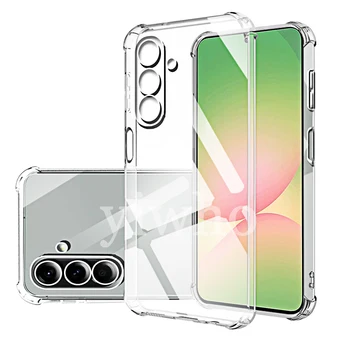Custodia per telefono trasparente per Samsung Galaxy A56 5G A36 A26 A16 A06 4G Custodia protettiva per fotocamera posteriore Clera Cover A 56 36 26 16 06