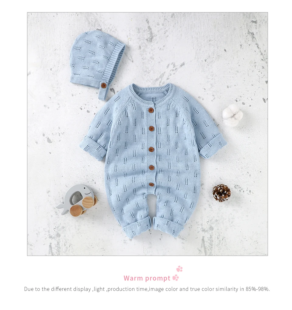 Macacão do Bebê Conjuntos de Roupas para a Criança Recém-nascido Meninos Meninas Macacões Chapéus 2 Pçs Infantil Menino Menina Sólido Algodão Outfits Playsuit 0-18m 18 Computers & Electronics