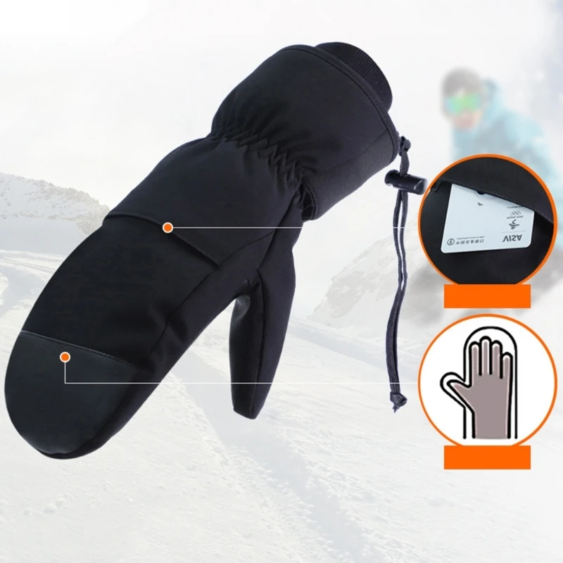 

Ski Gloves Waterproof Touchscreens Snowboard Gloves,Warm Winter Snow Gloves for Cold Weather,Fit Both Men and Women