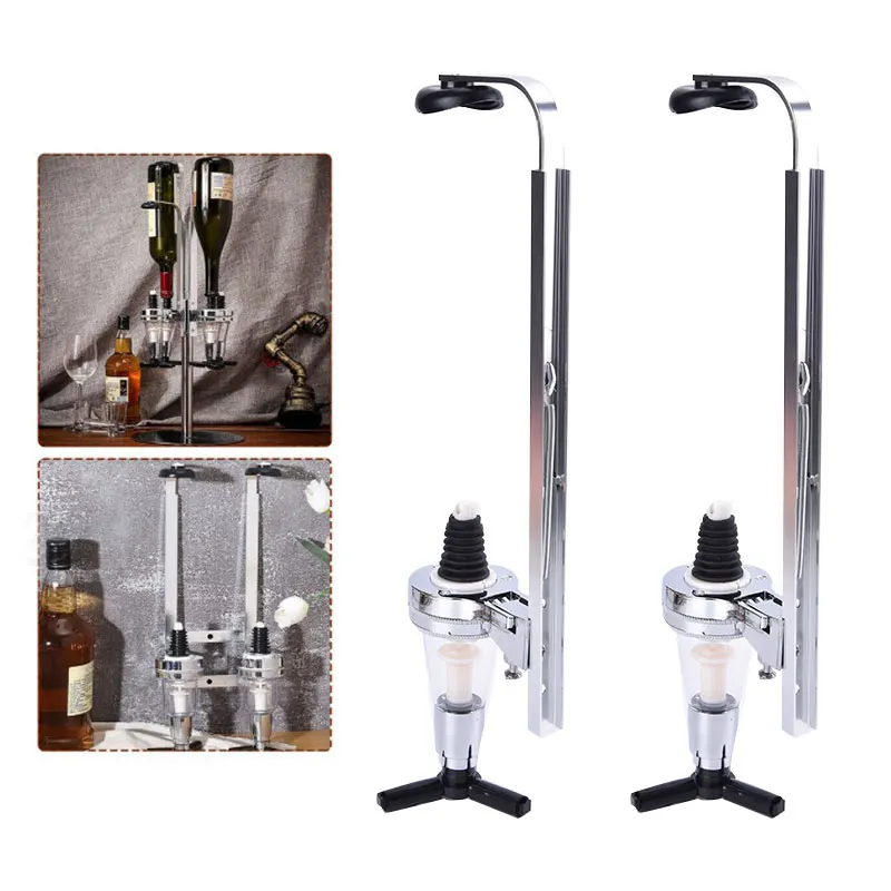 

Single Head Wall Mounted Wine Pour Rack Bottle Liquor Dispenser Wall-Mounted Rotating Alcohol Drink Wine Rack Bar Beverage