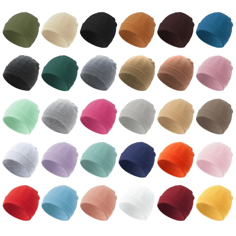

Lovely Baby Hat Warm Bonnet Candy Color Infants Hospital Caps Neutral Gender Shower Gift for 0 to 12 Month Boy Girls