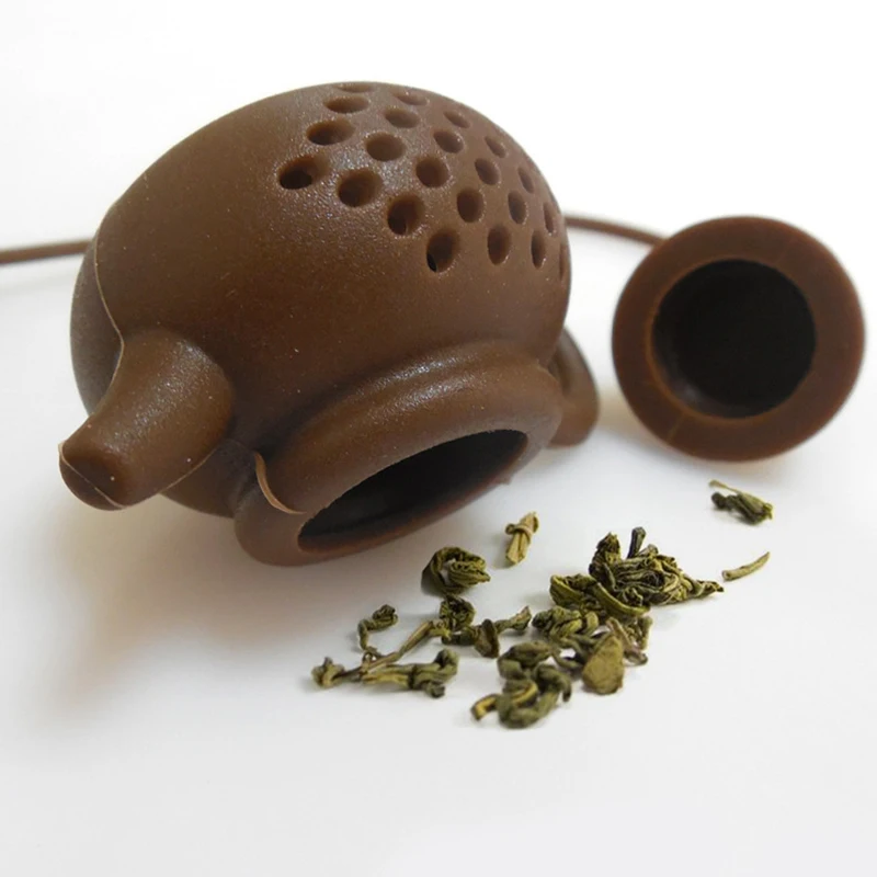 Description Picture 3 of itemSilicone Tea Infuser Teapot-Shape Strainer Tea Bag Leaf Filter Diffuser Teaware Teapot Accessory Kitchen Gadget