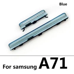 Enhanced Smartphone Power and Volume Side Button Replacement (A71 Blue)