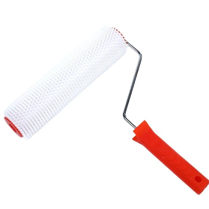 Defoaming Drum Brush Spikes Roller Self Compound Roller Leveling Screed Spiked Nail Cement Floor Brush Easy to Use