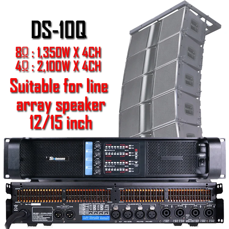 Sistema Audio caldo 5000W DS-10Q amplificatore di potenza professionale di  commutazione dell'amplificatore Audio di potenza del DJ - AliExpress