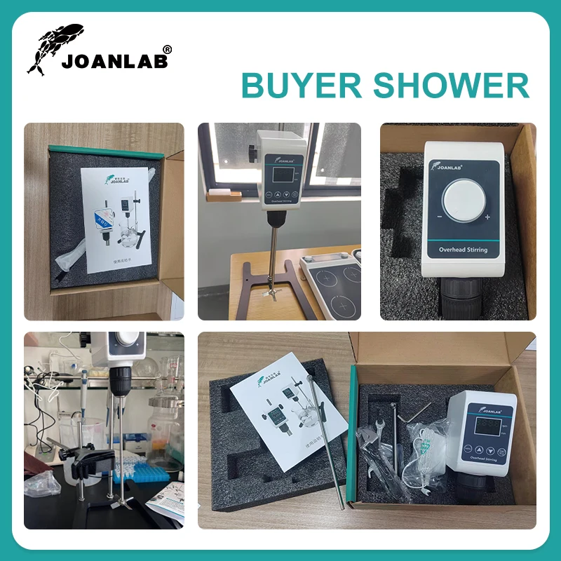 JOANLAB Stirrer Laboratory High Power Mixer Lab Electric Digital Display Overhead Stirrer 5/10L 1200rpm 110/220V OS-10S