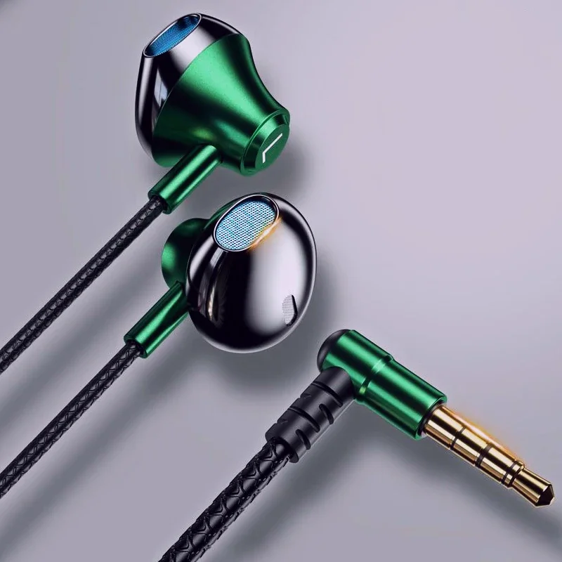 

Earphones Wired Earbuds In Ear 3.5mm/Type-C 90 Degree Elbow Plug Headphones With Mic Headset Gamer Sports For Mobile Phones