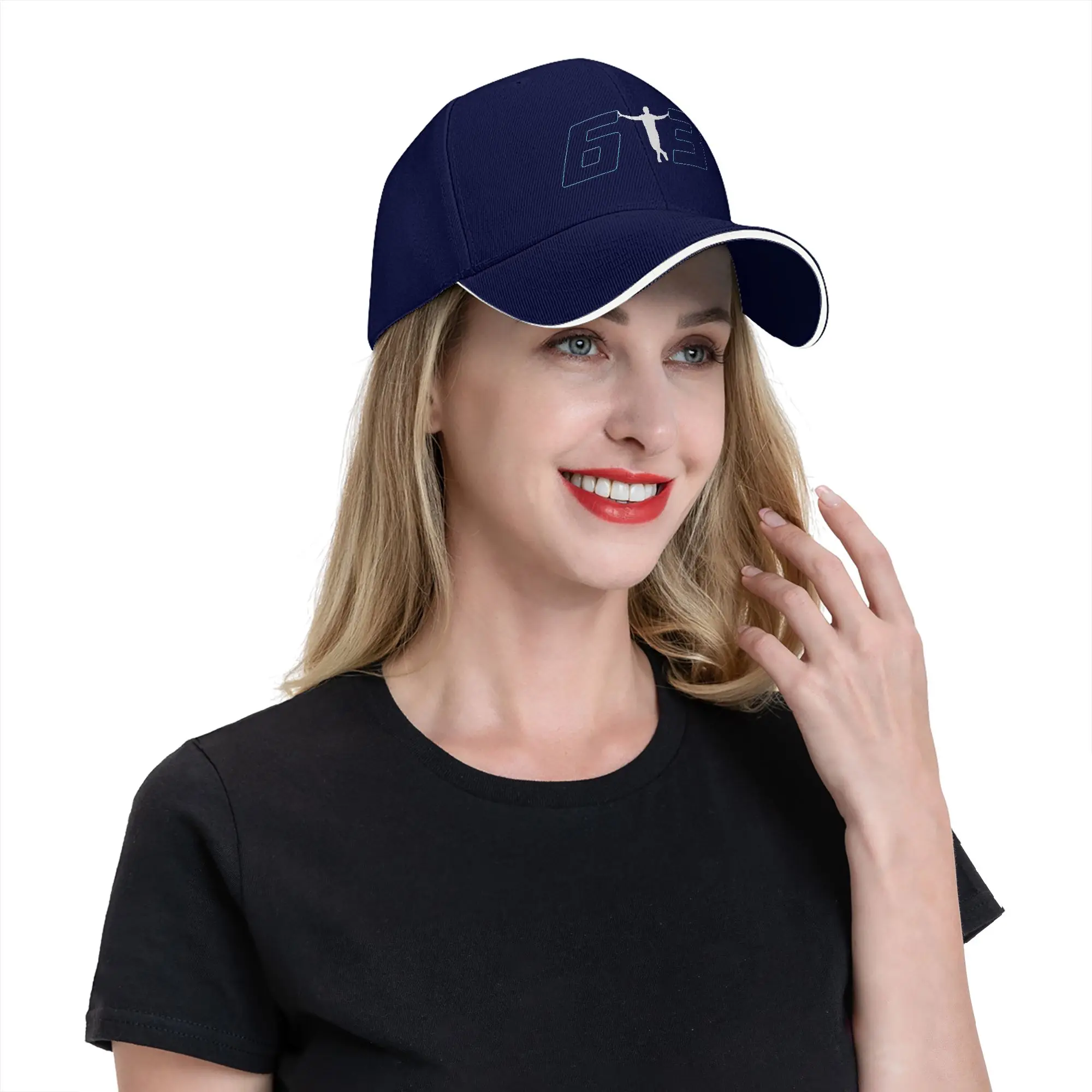 Spring George Russell 63 Baseballkappe zum Wandern, Angeln, Vintage-Design, Sonnen-Trucker-Mütze für Herren und Damen, hochwertige Snapback-Kappe – Detail 1