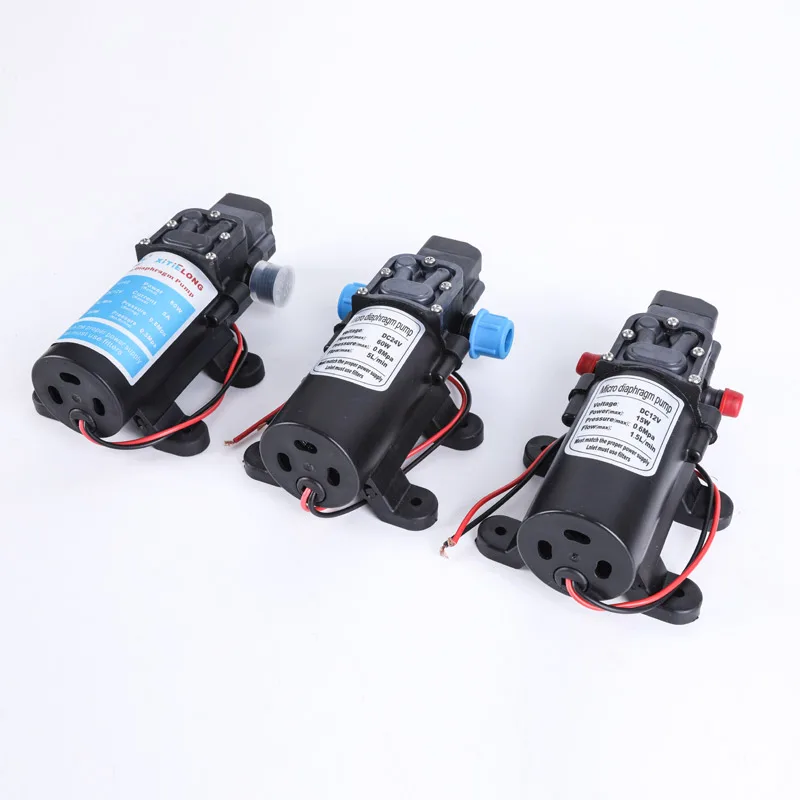 전기 물 펌프 자동 스위치 고압 농업용 다이어프램, 자체 프라이밍 정원 관개 물 분무기, 12V, 24V