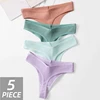 BZEL 5PCS/Set Women's Panties Sexy Lingerie Cotton Thongs G-strings Comfortable Women Underwear Female Underpants Ladies Tangas