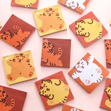 

80Pcs Chinese Zodiac Creativity Stickers Tiger Decoration Message Paper Hand Account Stationery DIY Craft Stickers Sticky Notes