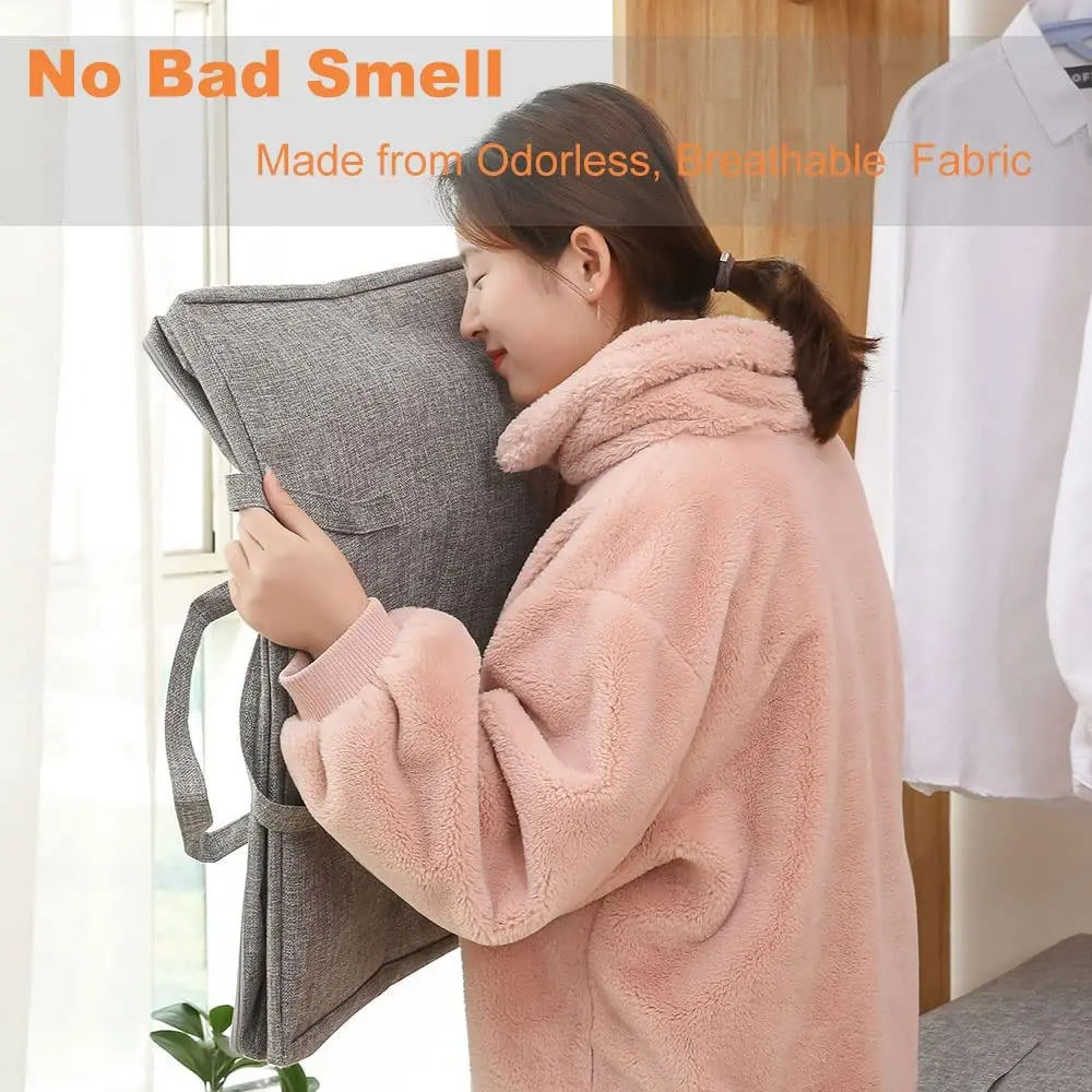 1pc Extra Large Waterproof Moving Luggage Bags Laundry Shopping Bag Non-woven Fabric Cubes 70*50*30cm Home Storage Packing Tool 2