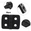 10PCS 40*30mm Small Hinges Black Mini Plastic Door Bearing Butt Cabinet Drawer Jewellery Box ABS Hinge For Furniture Hardware 2