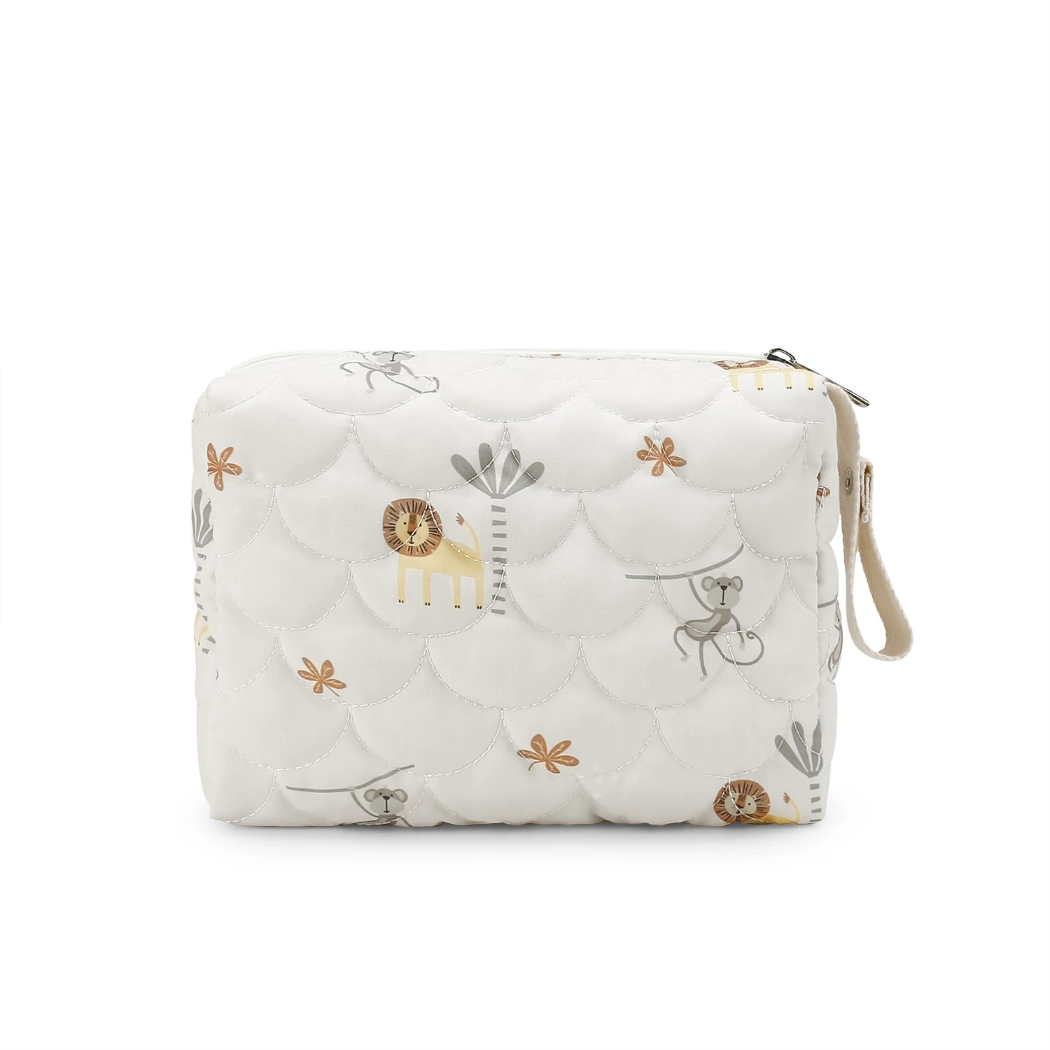 Borsa fasciatoio con stampa animalier, organizer da viaggio per mamma e bambino, leggera, multiuso, da appendere - immagine 6