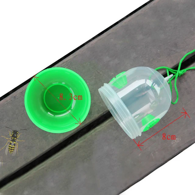 Attrape-frelon asiatique en plastique, piège à guêpes, Monténégro de mouches, anti-équation, Monténégro de moustiques, lutte antiparasitaire jaune, 1 à 10 pièces 3