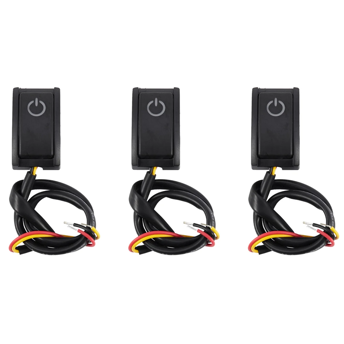 

3X Jtron Car Button Switch DIY Switch Paste Type Off/on Switch for Car Reading Lamp/Turn Lights Small Light Dc 12V/200Ma