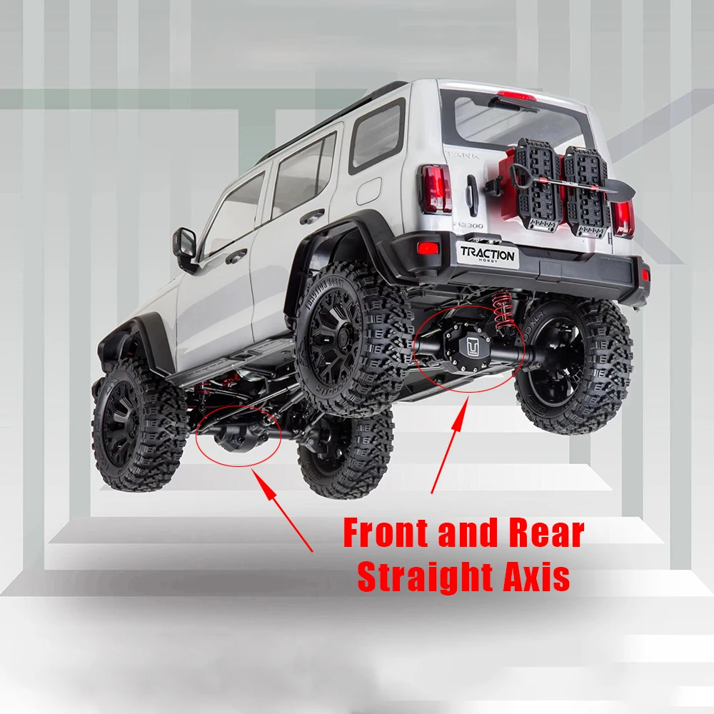 KM TRACTION TANK300 Competitive Edition RTR 2.4GHz 1/8 RC Simulation Electric Remote Control Model Car Crawler Adult Kids Toys 3