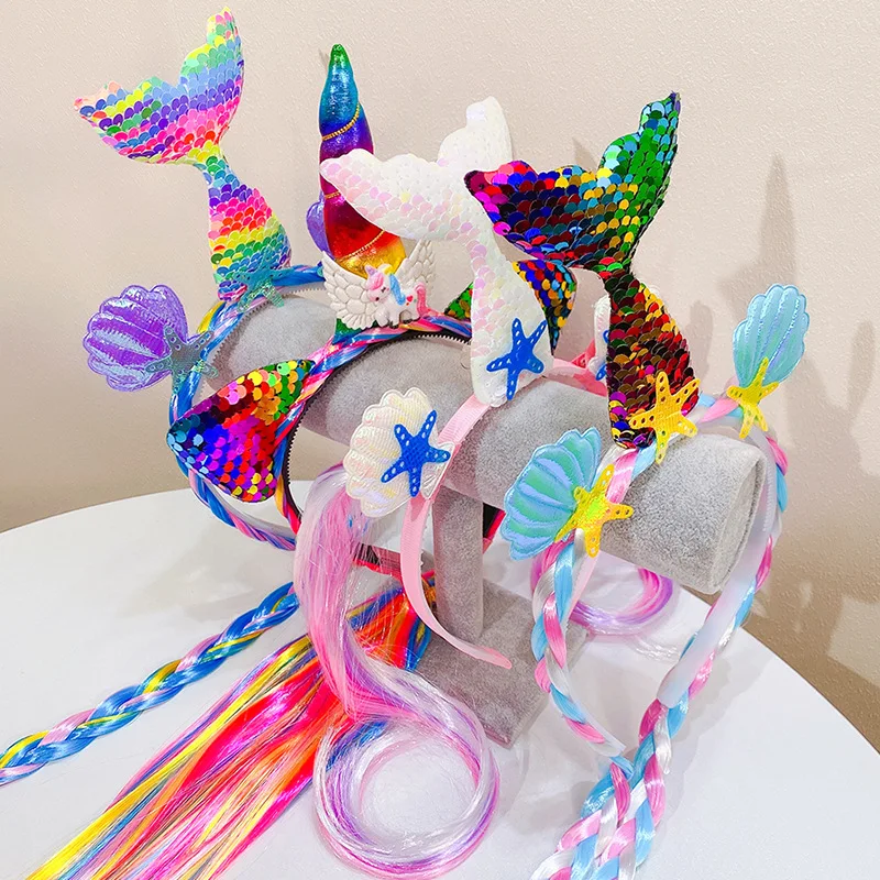 1pc, Sparkling Cute Headband For Birthday Parties And Festivals-Glitter Hair Accessory