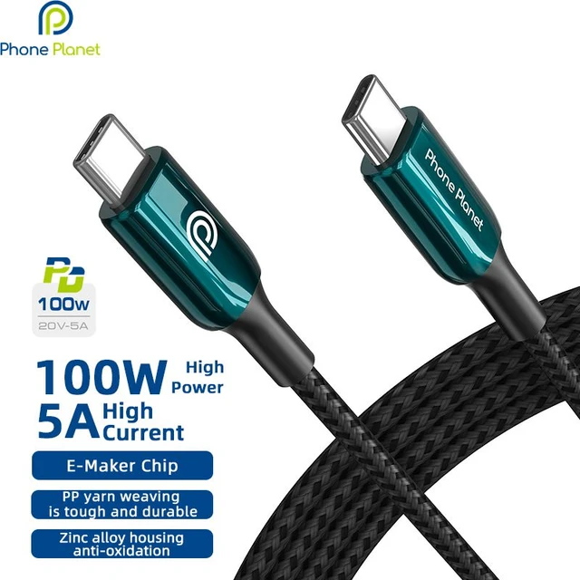 100w Usb Type C Cable Usb-c Fast Charging Charger Wire Cord Samsung Xiaomi  - Mobile Phone Cables - Aliexpress