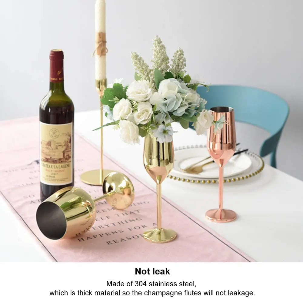 6/12/24/36pcs 5OZ Or Champagne Flûtes Jetables Verres à Champagne En Plastique De Fête De Mariage Cocktail Tasses Célébration Fournitures