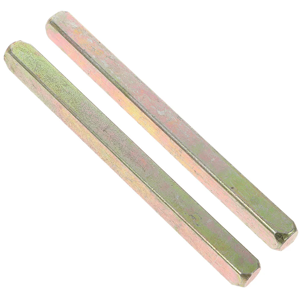 2 Pcs Door Handle Accessories Stylish Spindle Vintage Knob Old Replacement Long Square Bar Style Straight Iron Spare