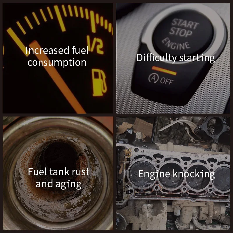 FEITE T001 For Gasoline Vehicles Only Prevent Fuel Line Blockage Dissolving Professional Fuel Tank No-Removal Treatment