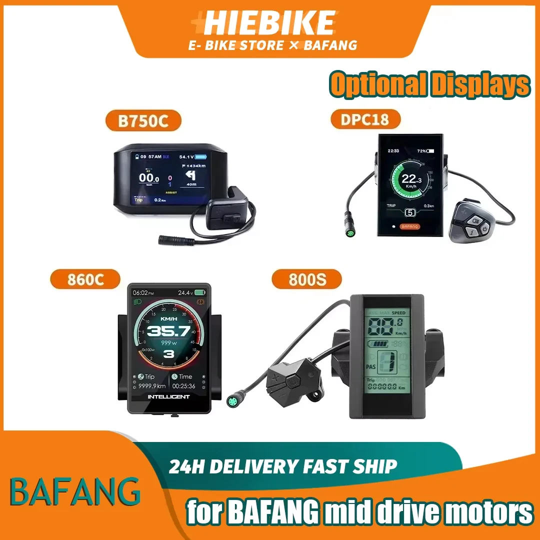 전기 자전거 LCD 디스플레이 표시기, Bafang/ 8fun 미드 드라이브 모터..