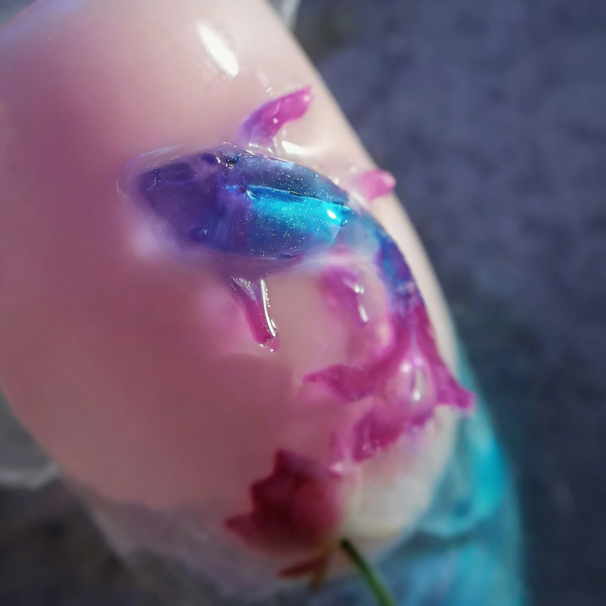 코이 물고기 네일 아트 실리콘 몰드, 3D 투명 금붕어 조각 몰드 (UV 젤 아크릴 레진 주조용), DIY 매니큐어 엠보싱 도구
