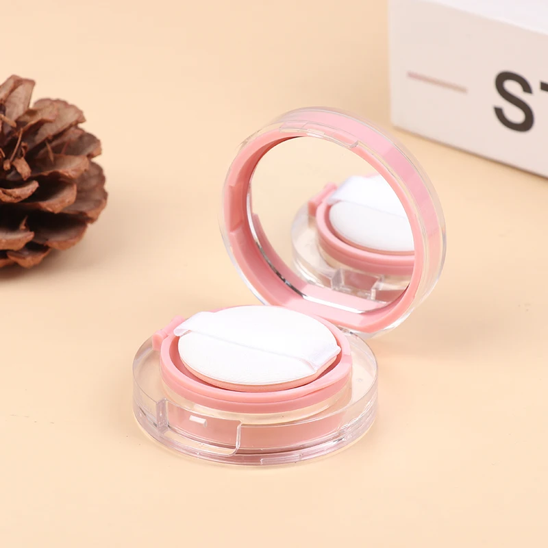 Rosa Mini Air Kissen Foundation DIY Box Leere Puff Box Mit Spiegel Für BB Creme Kosmetische Behälter Make-Up Fall Hautpflege – Detail 5