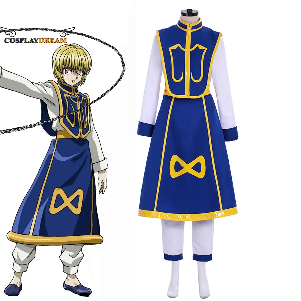 

Kurapika Cosplay Costume For Adult Men Halloween Full Outfit Custom Made Anime Hunter x Hunter Cosplay Costume Kurapika Full Set