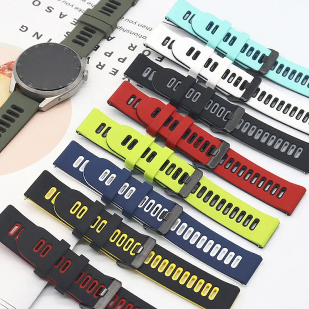Two-Tone Silicone Strap - Comfortable and Stylish Bracelet