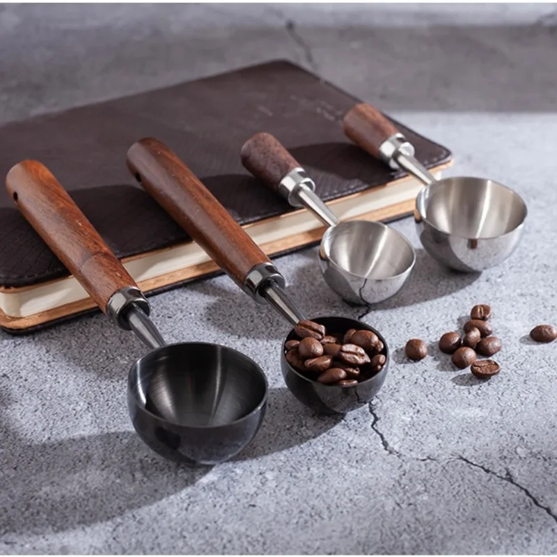 Walnut Wooden Measuring Spoon for Coffee Beans and Kitchen