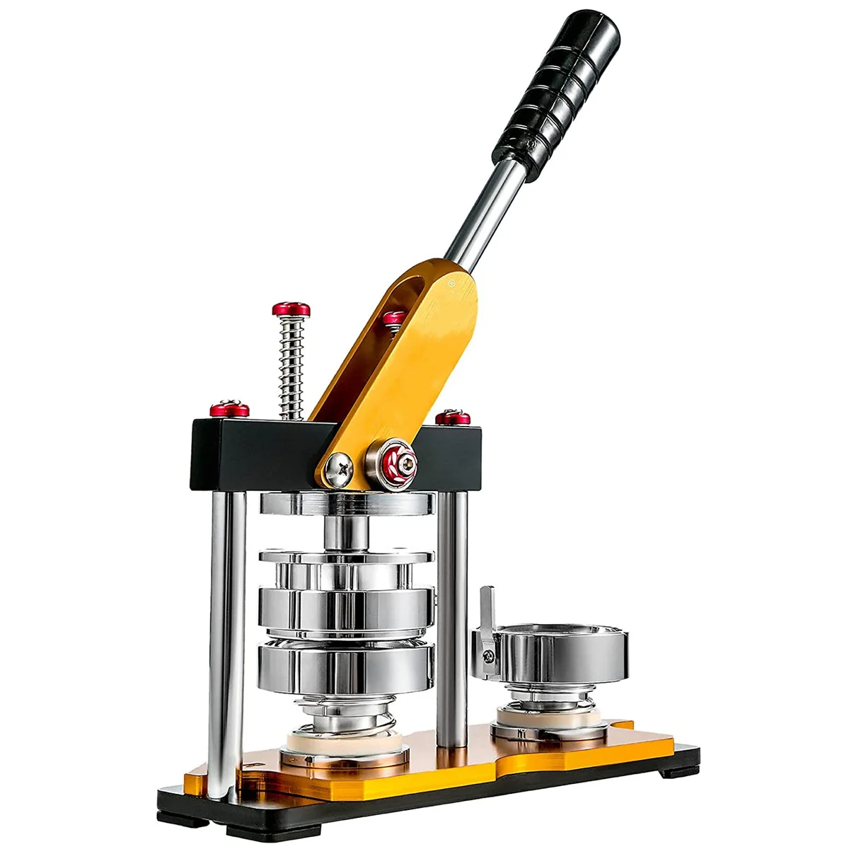 Badge Button Maker Machine with 100-800Pcs Button Parts+Circle Cutter+Mold 25-75MM DIY Badges Press Tools Pin Maker Machine Set