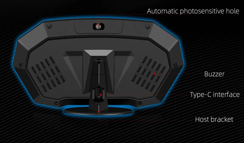 F11 OBD GPS Head-Up-Display LCD Touchscreen Auto-HUD OBD2 Digitaler HUD Bordcomputer Motor Elektronisches Autozubehör – Detail 11