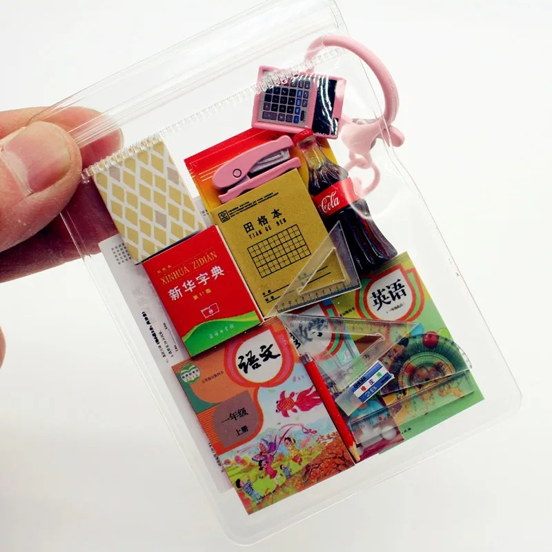 Dollhouse Children's Stationery Set Classroom Living Scene Pocket DIY Simulation Ornament - 3
