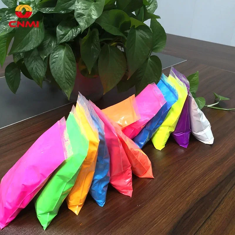 Neon Acrylic Powder Phosphor Pigment DIY Fluorescent Resin Powder Nail Art Rainbow Colorful Manicure Dust Polish Decor 100g/bag