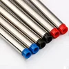 3Pcs 11.4cm Threaded Rotary Metal Pen Refills Blue/black/red Ballpoint Pen Rod Signing Pen Refill 0.7mm Office School Stationery 3