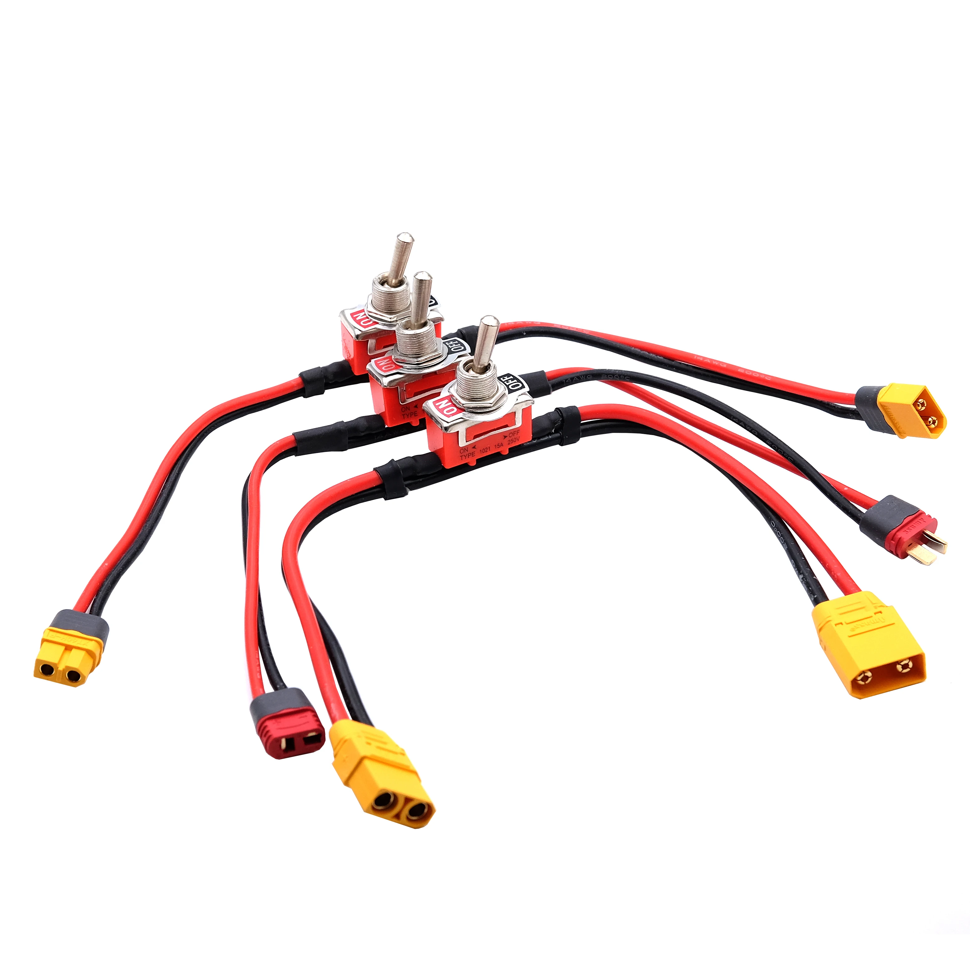 Interrupteur RC XT60 XT90 T-Plug 14AWG/12AWG pour Drone Voiture Bateau ESC