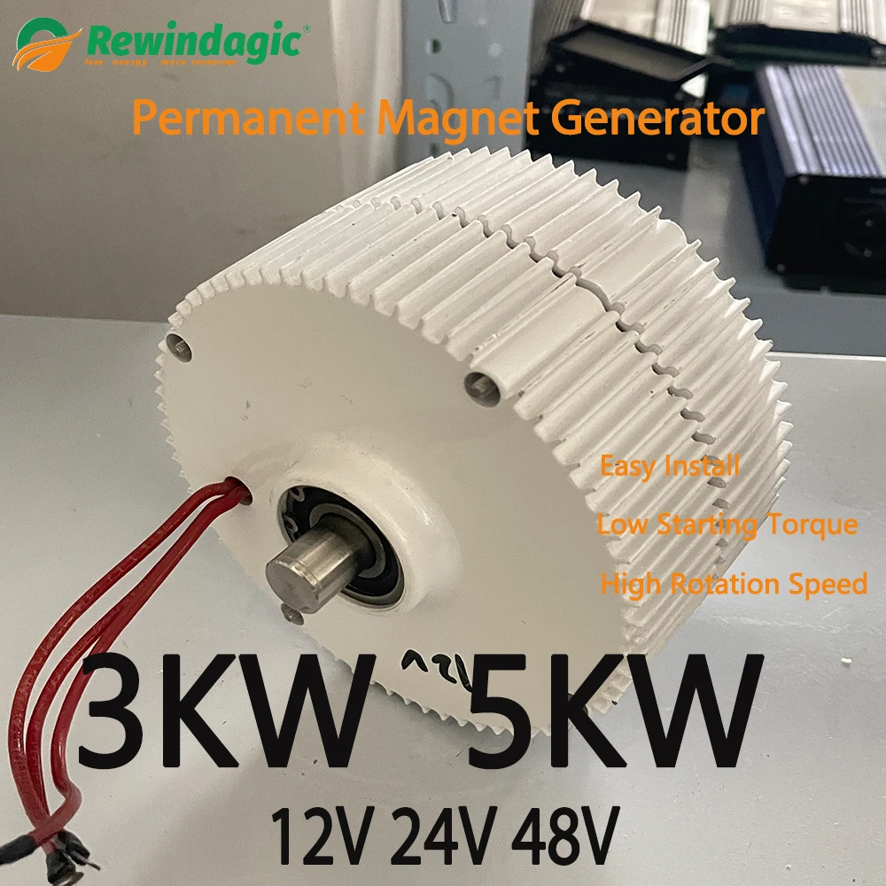 100kw 400V Alternateur AC à basse vitesse générateur à aimant permanent sans réducteur