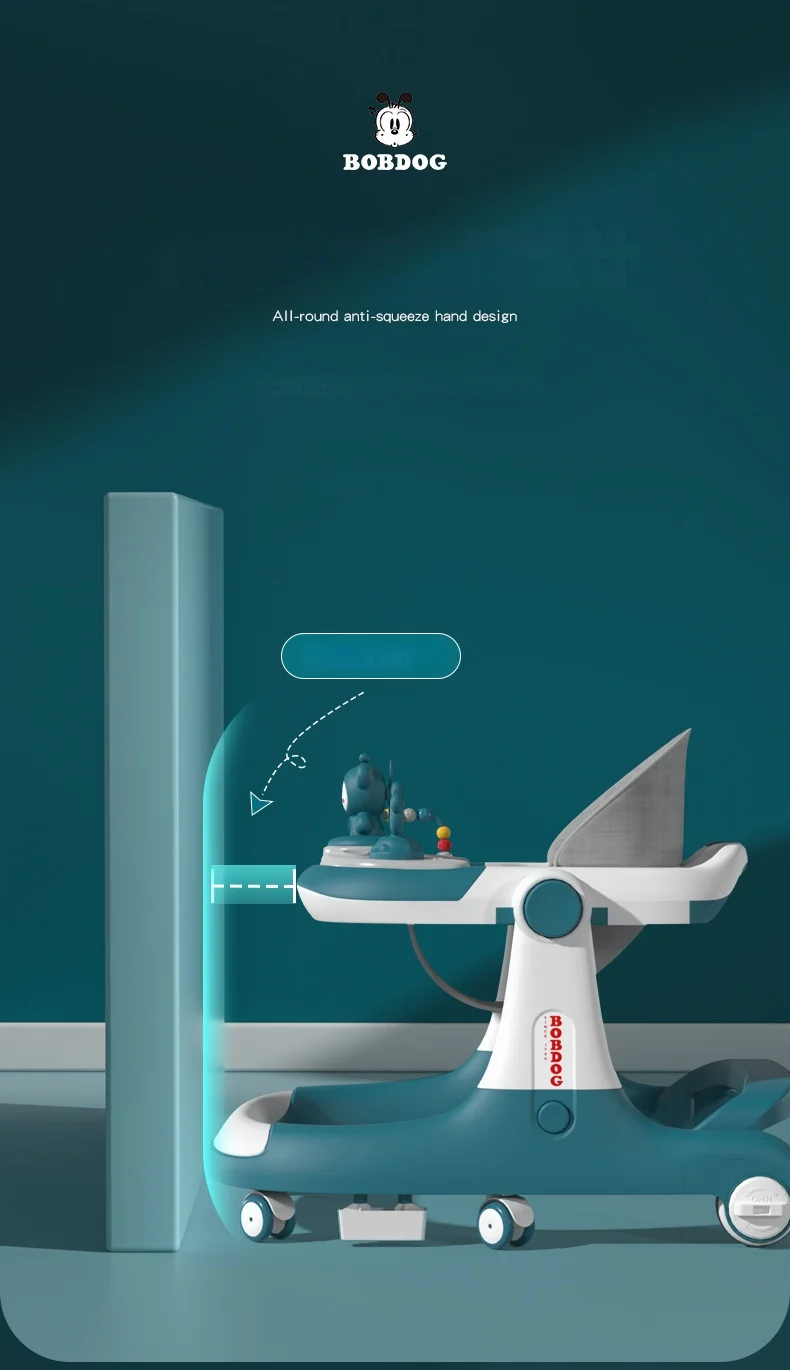 Multi-Functional Anti-Flip Baby Stroller Baby Walker Can Sit And Push Starting Car