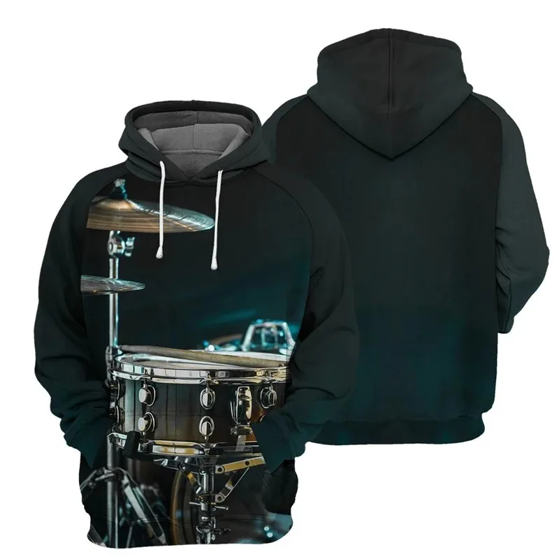 thumbnail image 1 of Sudadera con capucha para hombre y mujer, primavera y otoño de 2024, con estampado 3D de guitarra y piano, ropa con capucha de manga larga a la moda, ropa de calle popular para hombre, 1 of 5