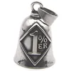Live To Ride Bell Pendant 316L Stainless Steel Biker Style Route 66 Highway Motorcycles Necklace 3