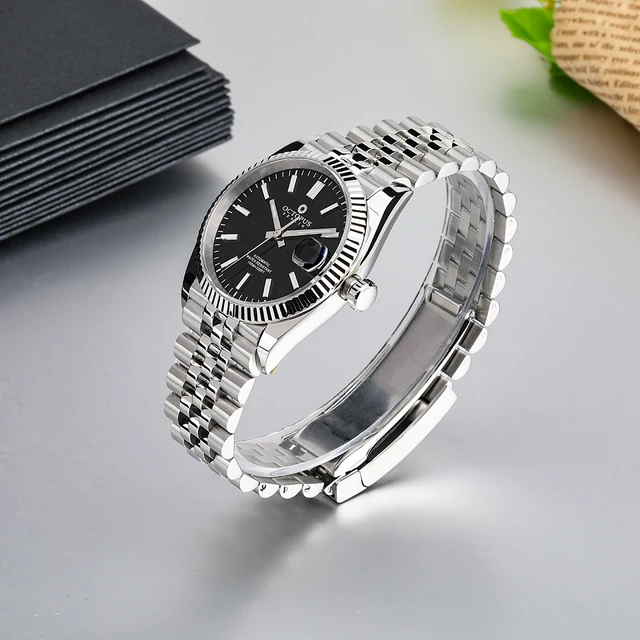 OCTOPUS 自動巻き 腕時計 ブラック OCTOPUS 自動巻き 腕時計 ブラック Octopus Kraken-メンズレトロ