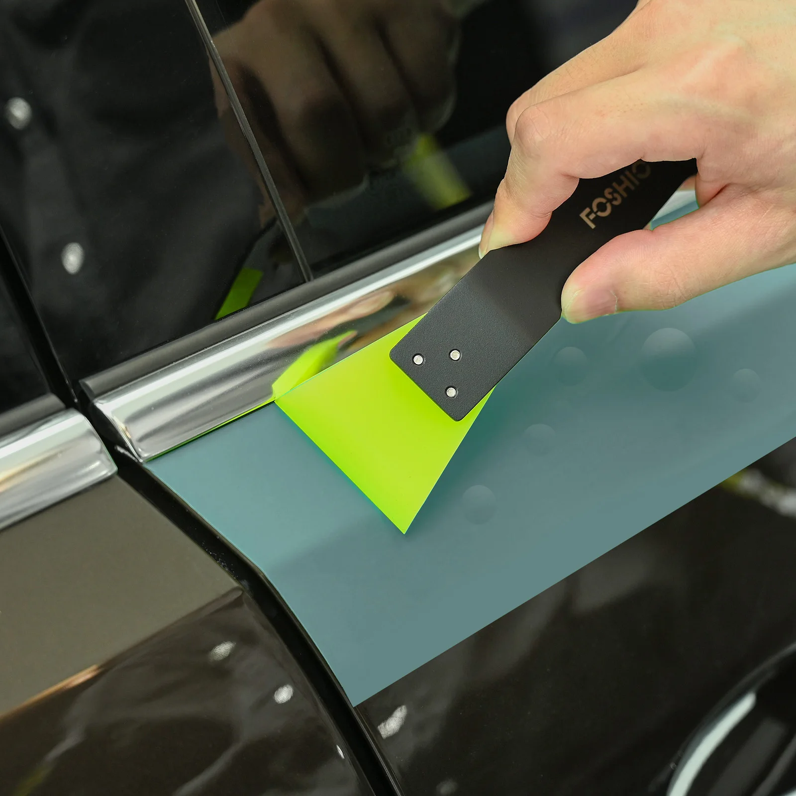 Car Wrap Window Film Tint Installing Scraper No Scratch Rubber Blade Squeegee Snow Shovel Home Office Glass Cleaning Tool