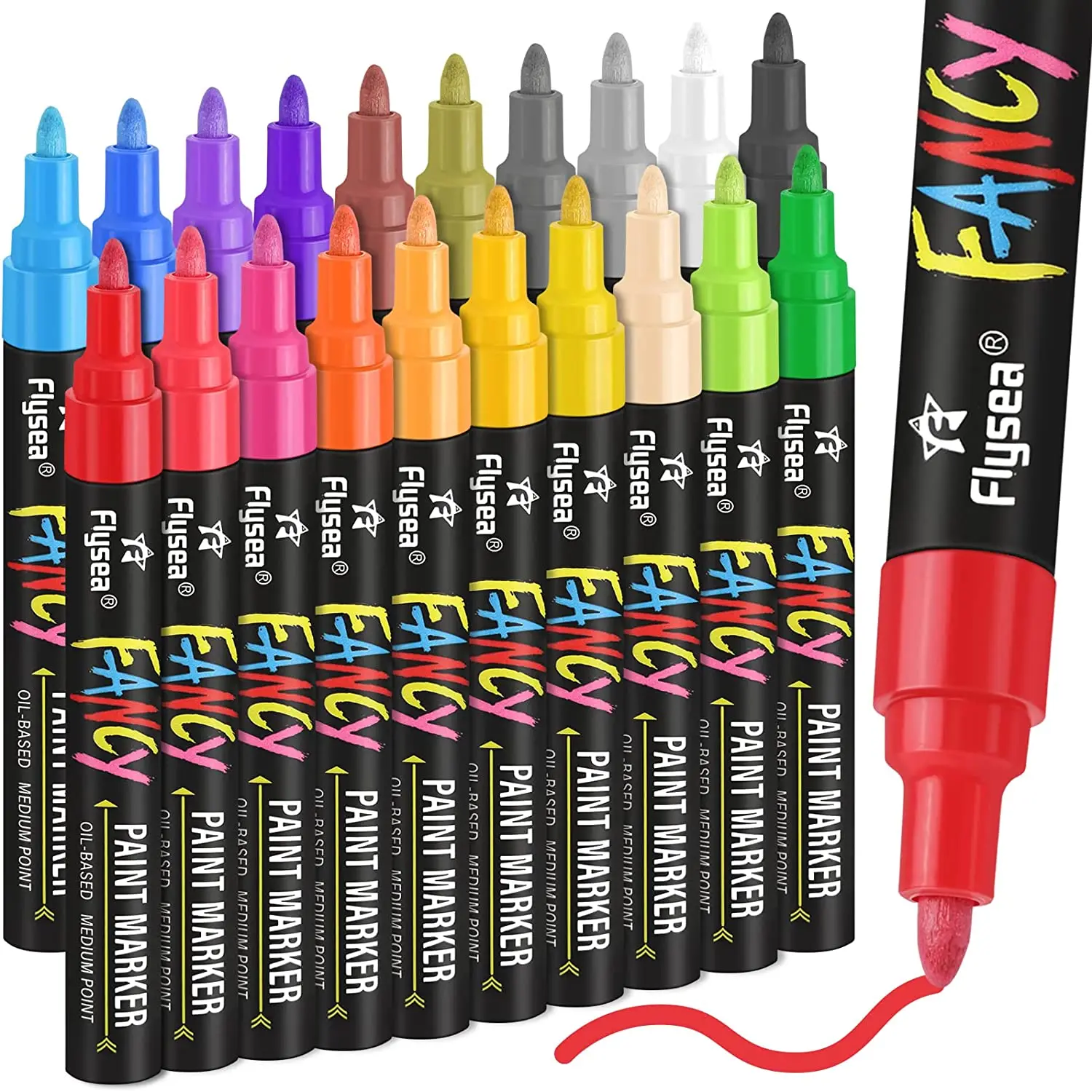 Sharpie Oil Based Medium Point Paint Markers, 5 Fashion Colored Markers  Drawing, Packing and Shipping, Sharpie Arts Crafts 